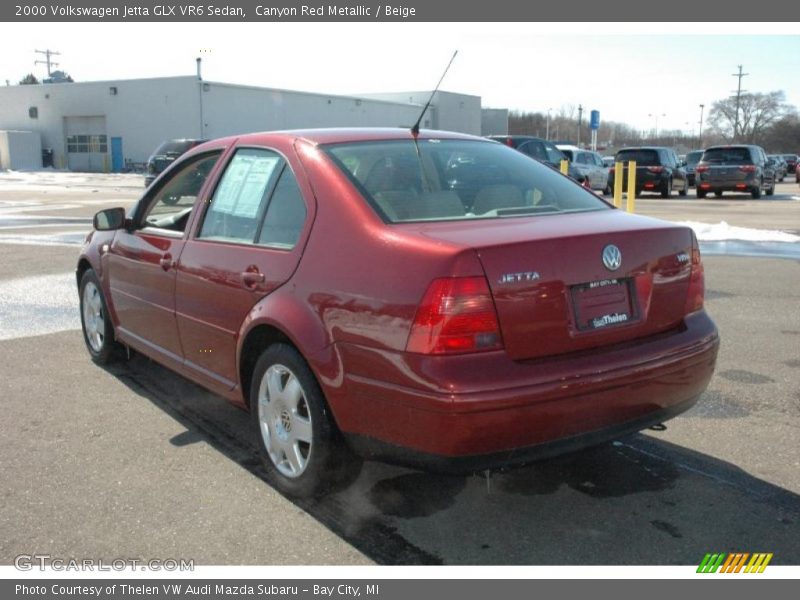 Canyon Red Metallic / Beige 2000 Volkswagen Jetta GLX VR6 Sedan