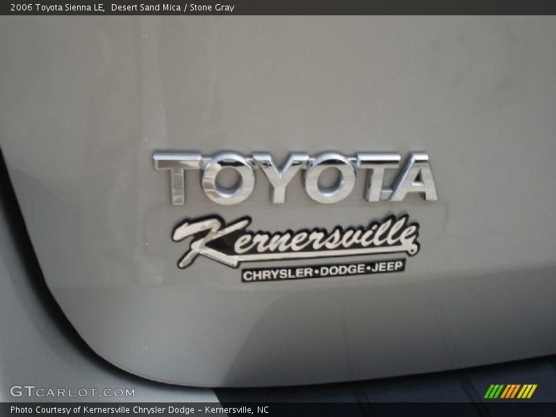 Desert Sand Mica / Stone Gray 2006 Toyota Sienna LE
