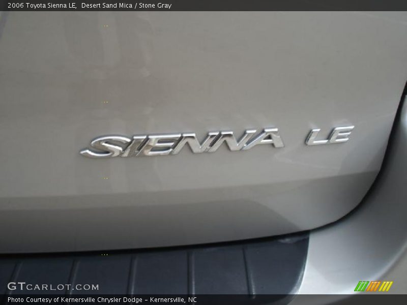 Desert Sand Mica / Stone Gray 2006 Toyota Sienna LE