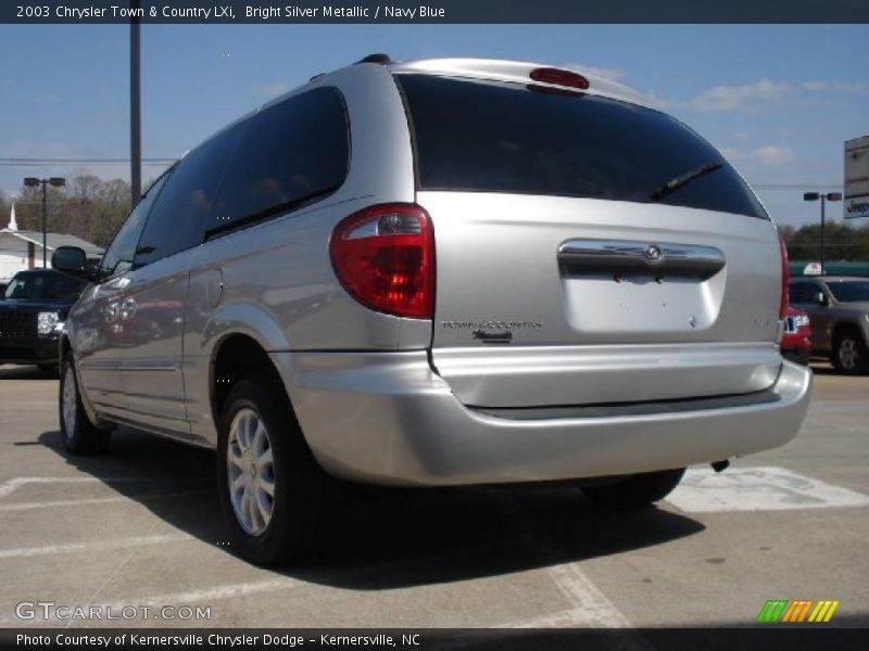 Bright Silver Metallic / Navy Blue 2003 Chrysler Town & Country LXi