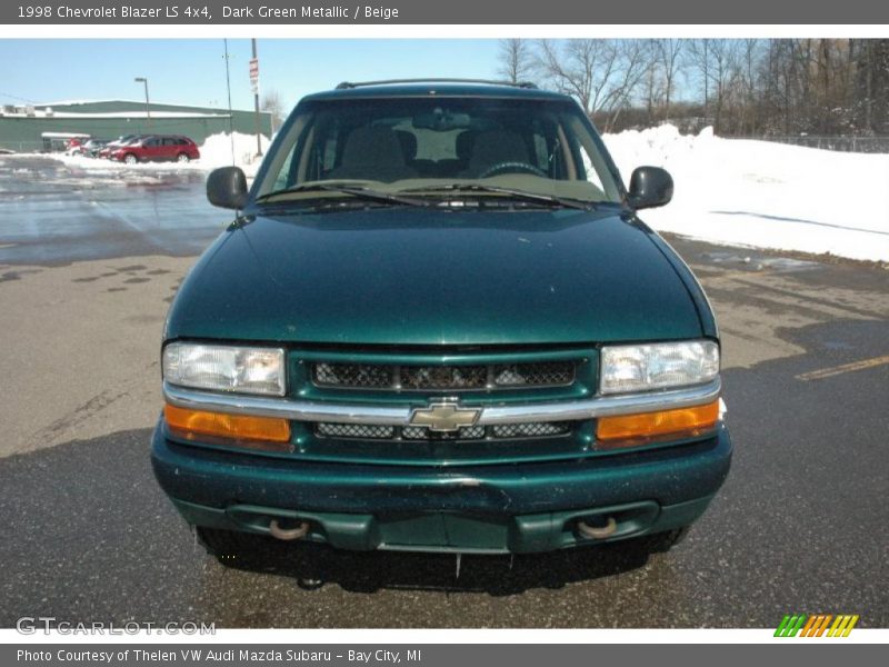 Dark Green Metallic / Beige 1998 Chevrolet Blazer LS 4x4