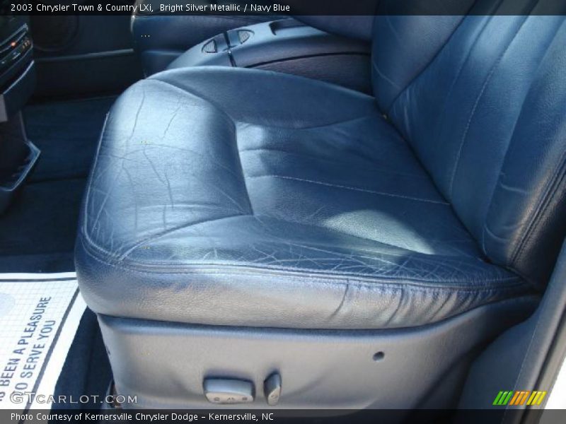 Bright Silver Metallic / Navy Blue 2003 Chrysler Town & Country LXi