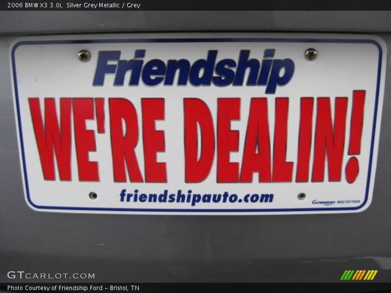 Silver Grey Metallic / Grey 2006 BMW X3 3.0i