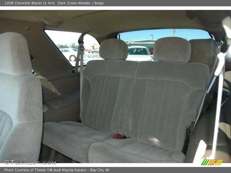 Dark Green Metallic / Beige 1998 Chevrolet Blazer LS 4x4
