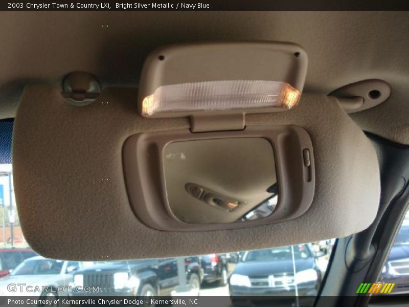 Bright Silver Metallic / Navy Blue 2003 Chrysler Town & Country LXi