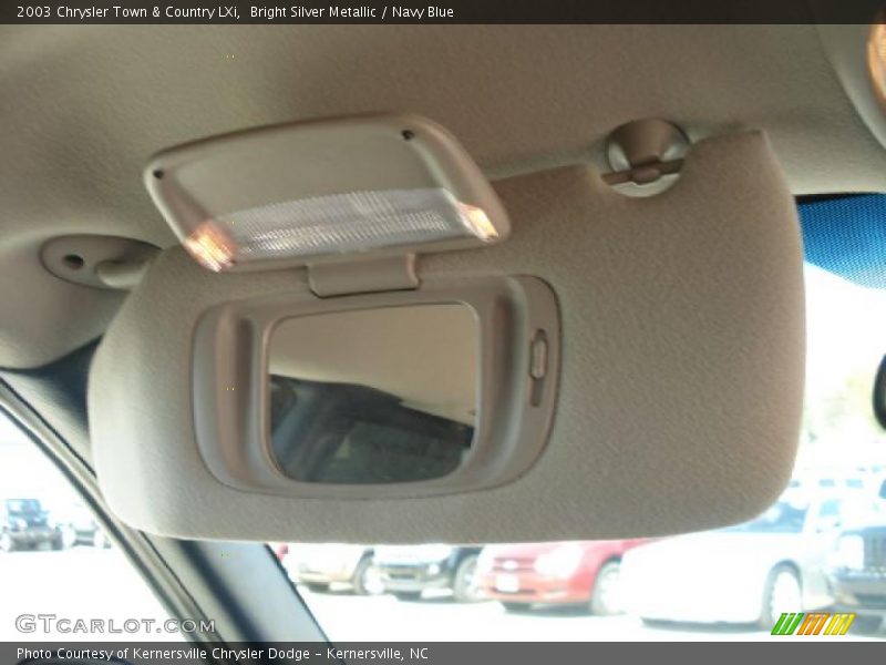 Bright Silver Metallic / Navy Blue 2003 Chrysler Town & Country LXi