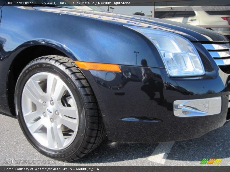 Dark Blue Ink Metallic / Medium Light Stone 2008 Ford Fusion SEL V6 AWD