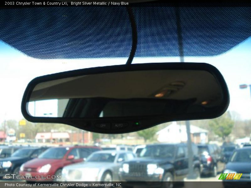 Bright Silver Metallic / Navy Blue 2003 Chrysler Town & Country LXi