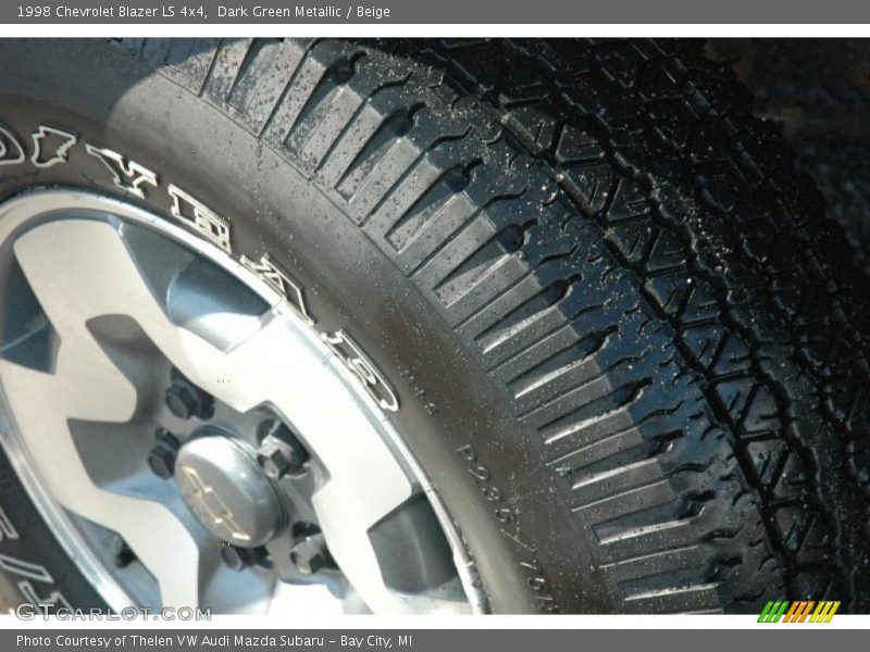 Dark Green Metallic / Beige 1998 Chevrolet Blazer LS 4x4