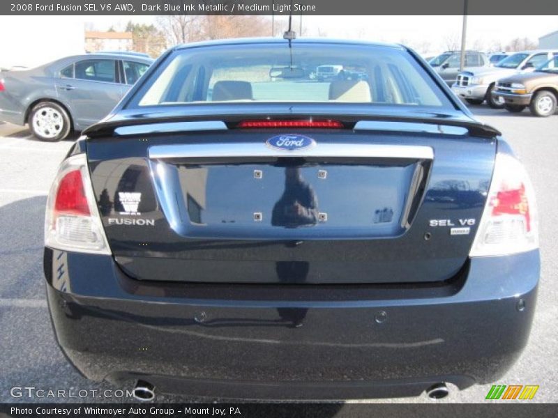 Dark Blue Ink Metallic / Medium Light Stone 2008 Ford Fusion SEL V6 AWD