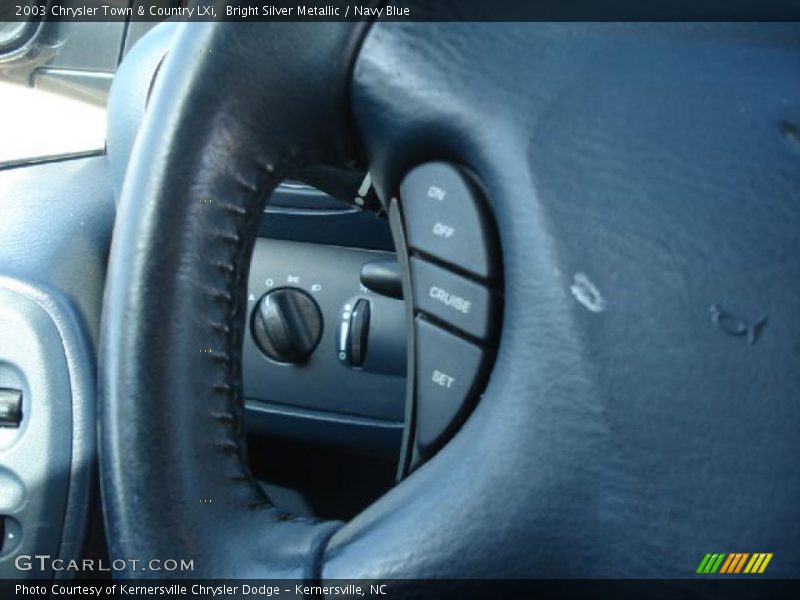 Bright Silver Metallic / Navy Blue 2003 Chrysler Town & Country LXi