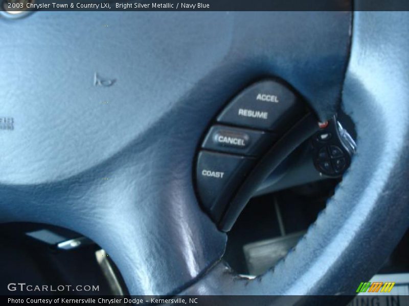 Bright Silver Metallic / Navy Blue 2003 Chrysler Town & Country LXi