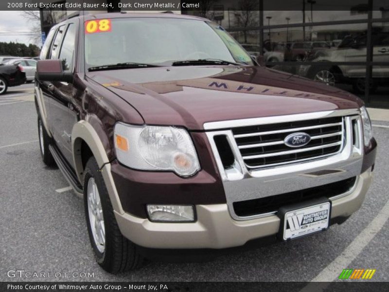 Dark Cherry Metallic / Camel 2008 Ford Explorer Eddie Bauer 4x4