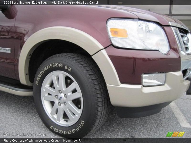 Dark Cherry Metallic / Camel 2008 Ford Explorer Eddie Bauer 4x4