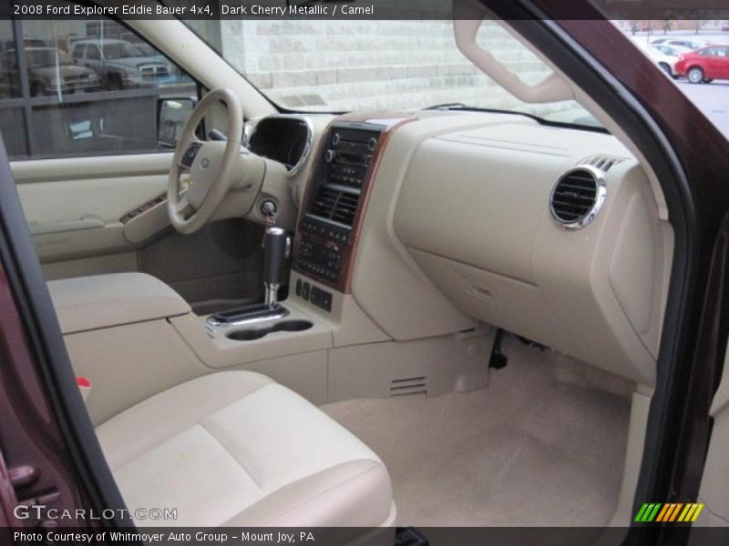 Dark Cherry Metallic / Camel 2008 Ford Explorer Eddie Bauer 4x4