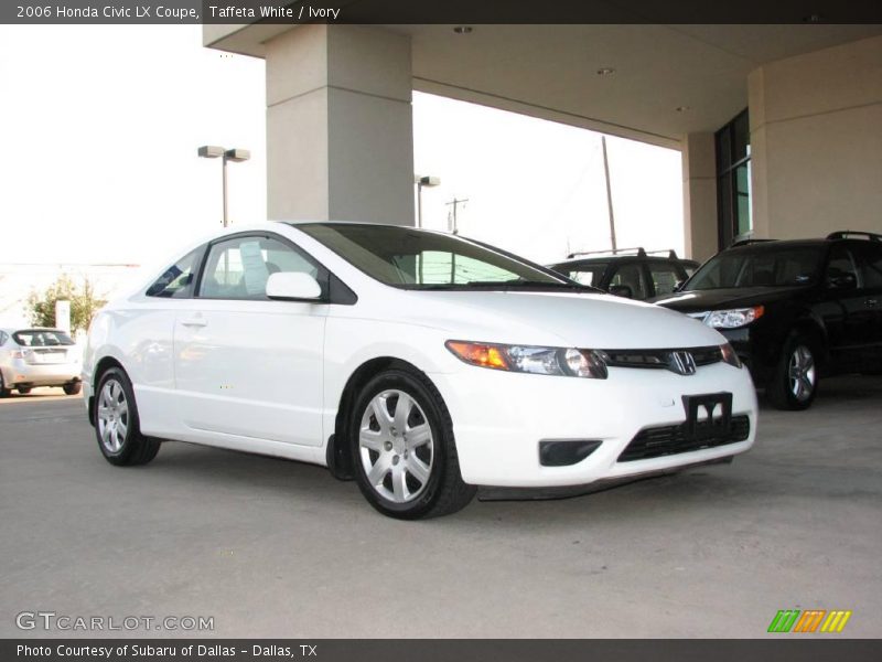 Taffeta White / Ivory 2006 Honda Civic LX Coupe