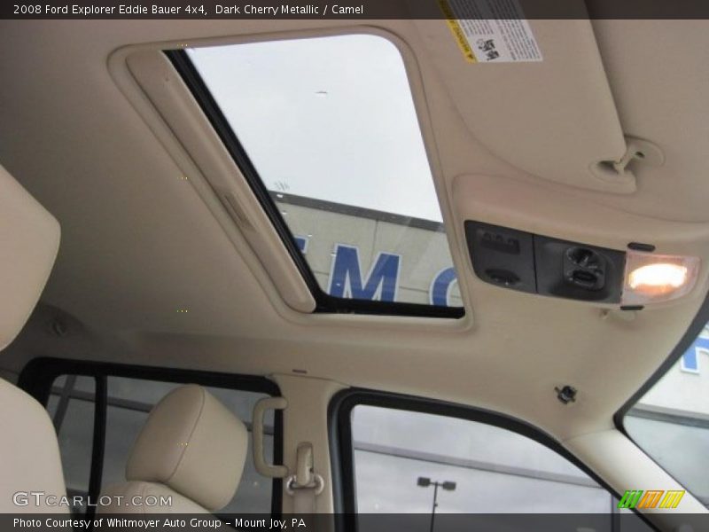 Dark Cherry Metallic / Camel 2008 Ford Explorer Eddie Bauer 4x4