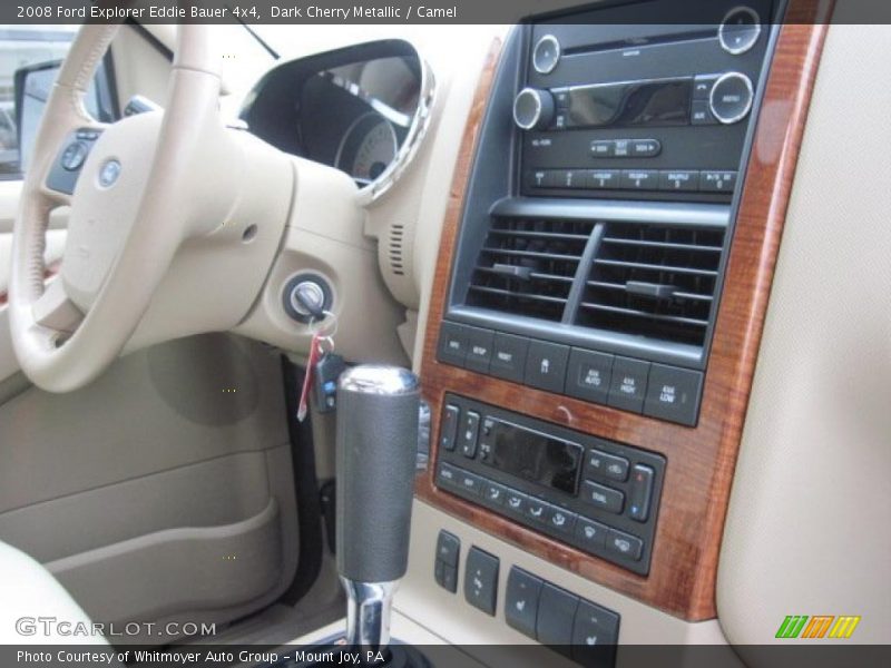 Dark Cherry Metallic / Camel 2008 Ford Explorer Eddie Bauer 4x4