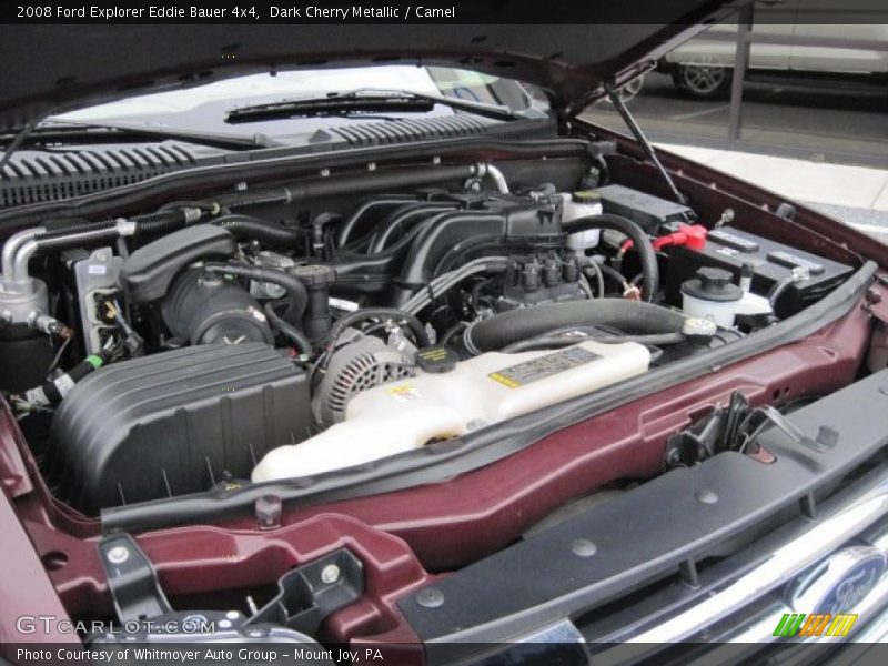 Dark Cherry Metallic / Camel 2008 Ford Explorer Eddie Bauer 4x4