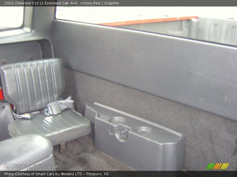 Victory Red / Graphite 2001 Chevrolet S10 LS Extended Cab 4x4