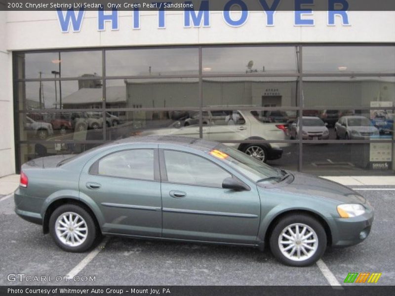 Onyx Green Pearl / Sandstone 2002 Chrysler Sebring LXi Sedan