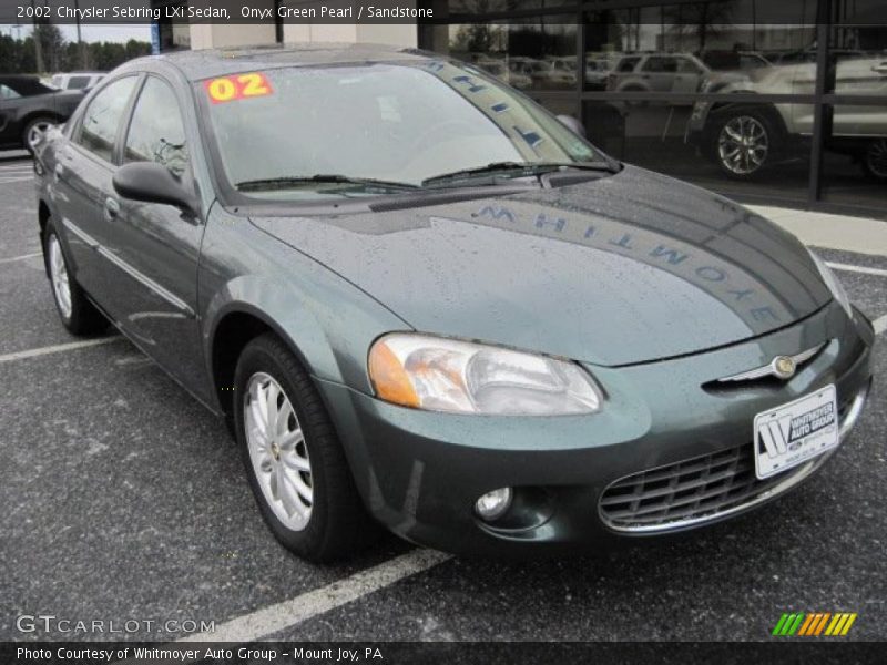 Onyx Green Pearl / Sandstone 2002 Chrysler Sebring LXi Sedan
