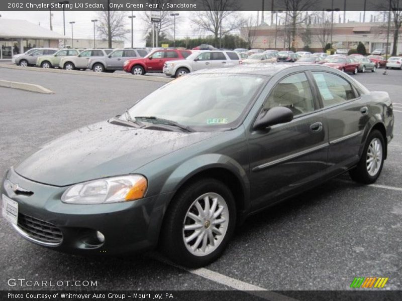 Onyx Green Pearl / Sandstone 2002 Chrysler Sebring LXi Sedan