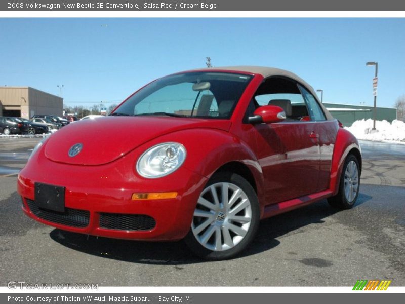 Salsa Red / Cream Beige 2008 Volkswagen New Beetle SE Convertible