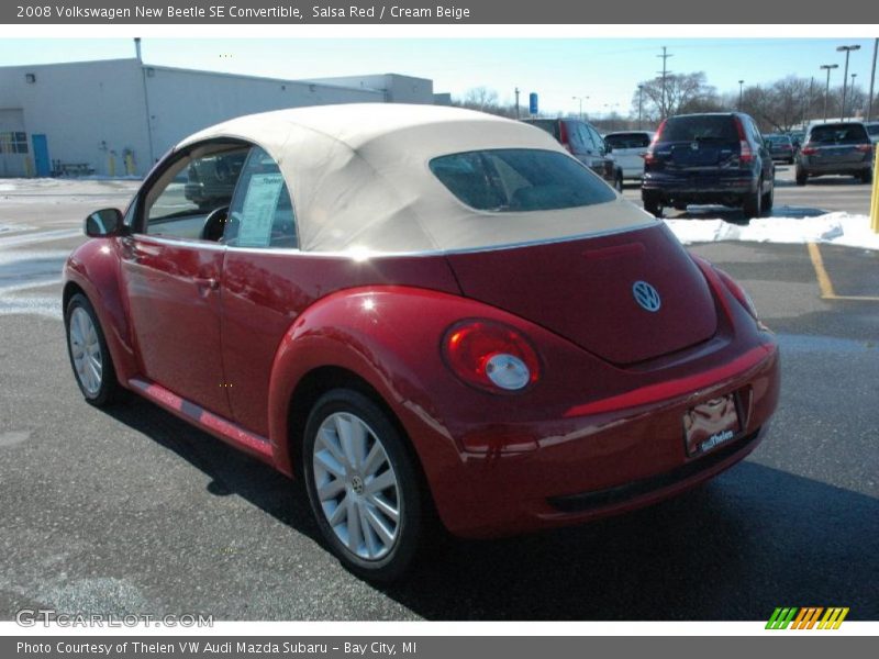 Salsa Red / Cream Beige 2008 Volkswagen New Beetle SE Convertible