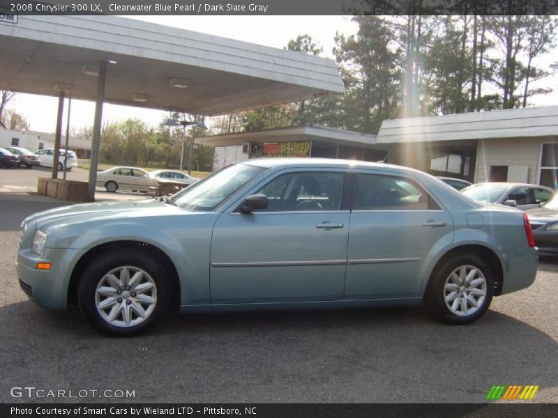 Clearwater Blue Pearl / Dark Slate Gray 2008 Chrysler 300 LX