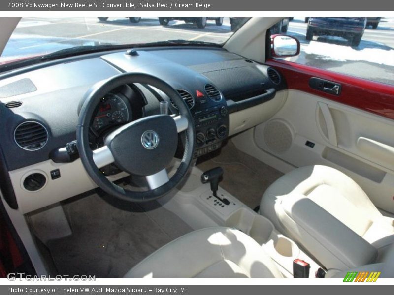 Salsa Red / Cream Beige 2008 Volkswagen New Beetle SE Convertible