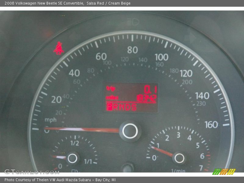 Salsa Red / Cream Beige 2008 Volkswagen New Beetle SE Convertible