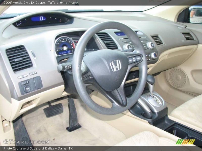 Taffeta White / Ivory 2006 Honda Civic LX Coupe