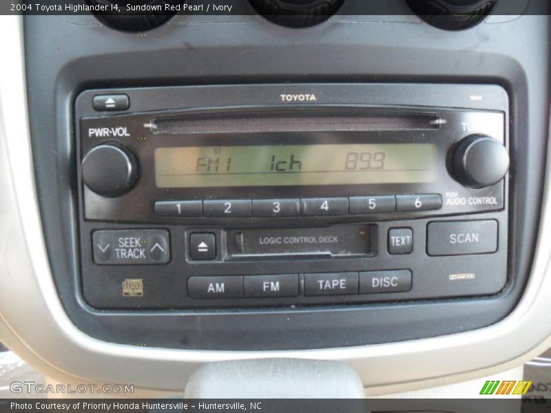 Sundown Red Pearl / Ivory 2004 Toyota Highlander I4