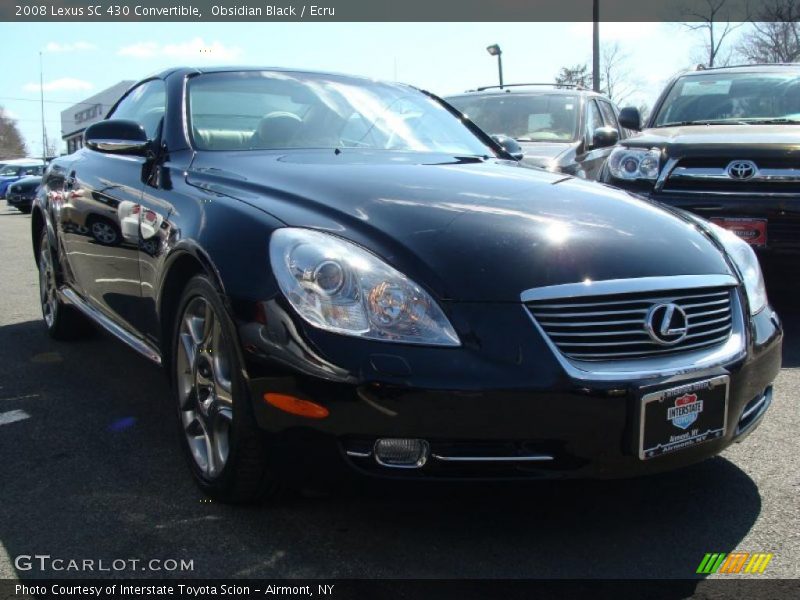Obsidian Black / Ecru 2008 Lexus SC 430 Convertible