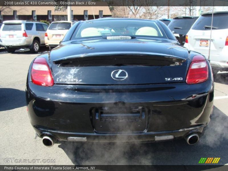 Obsidian Black / Ecru 2008 Lexus SC 430 Convertible