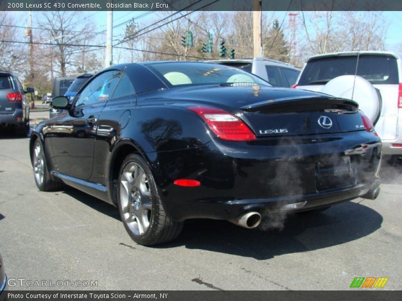 Obsidian Black / Ecru 2008 Lexus SC 430 Convertible