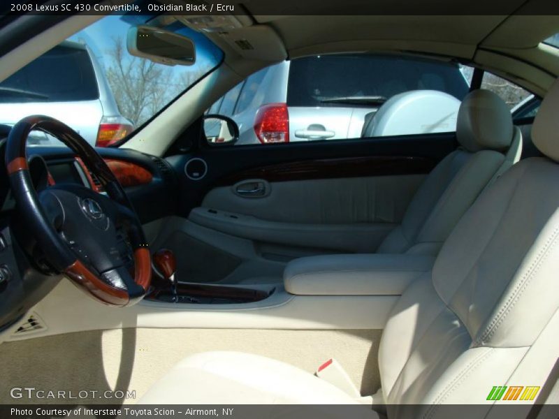 Obsidian Black / Ecru 2008 Lexus SC 430 Convertible