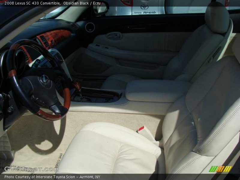 Obsidian Black / Ecru 2008 Lexus SC 430 Convertible