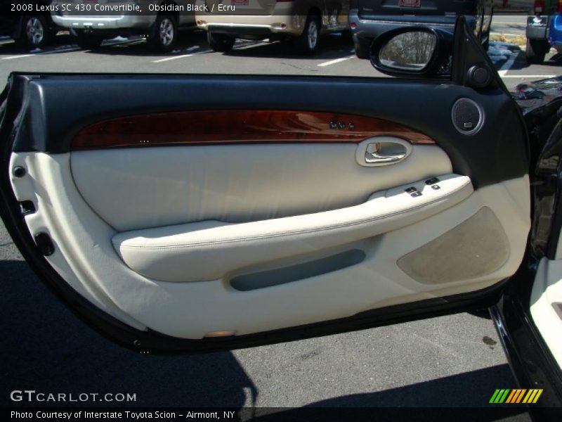 Obsidian Black / Ecru 2008 Lexus SC 430 Convertible