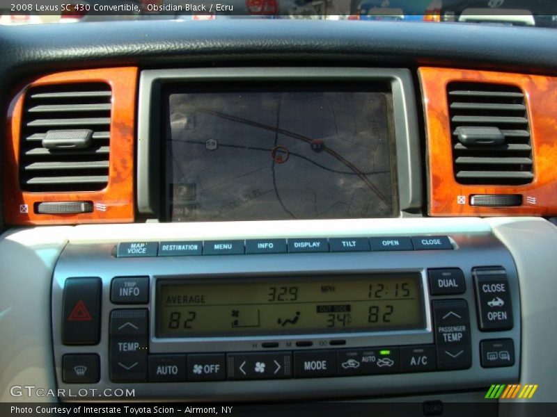 Controls of 2008 SC 430 Convertible