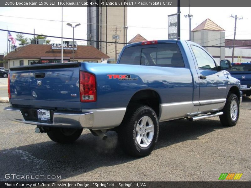 Atlantic Blue Pearl / Medium Slate Gray 2006 Dodge Ram 1500 SLT TRX Regular Cab 4x4