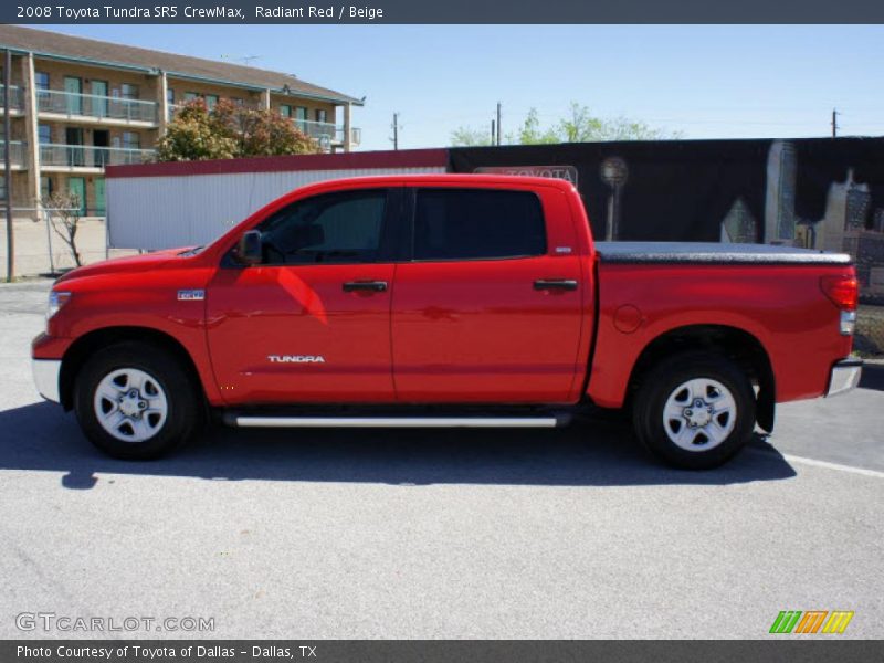 Radiant Red / Beige 2008 Toyota Tundra SR5 CrewMax
