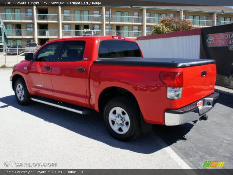 Radiant Red / Beige 2008 Toyota Tundra SR5 CrewMax