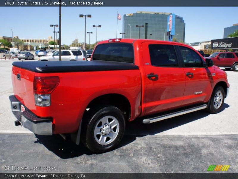 Radiant Red / Beige 2008 Toyota Tundra SR5 CrewMax