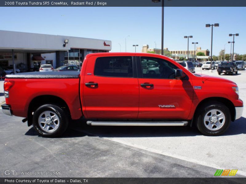 Radiant Red / Beige 2008 Toyota Tundra SR5 CrewMax