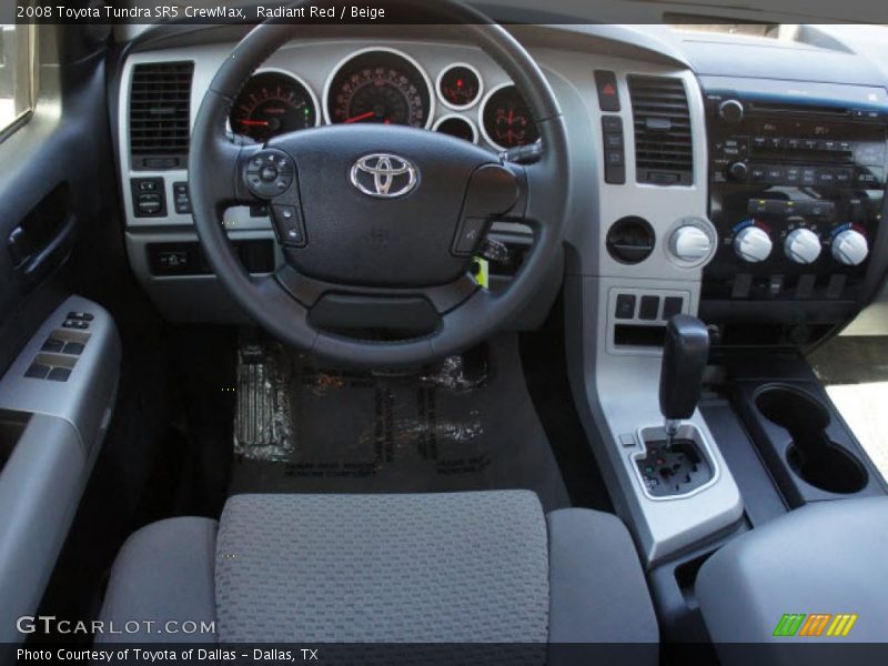 Radiant Red / Beige 2008 Toyota Tundra SR5 CrewMax