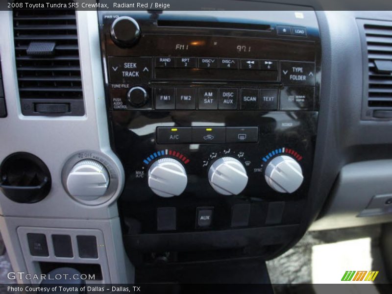 Radiant Red / Beige 2008 Toyota Tundra SR5 CrewMax