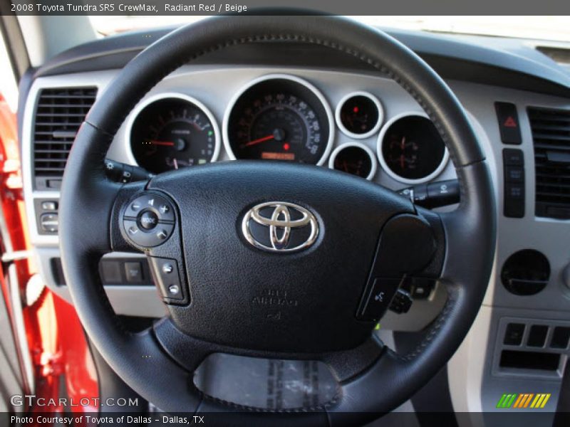 Radiant Red / Beige 2008 Toyota Tundra SR5 CrewMax