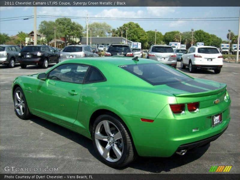 Synergy Green Metallic / Black 2011 Chevrolet Camaro LT/RS Coupe